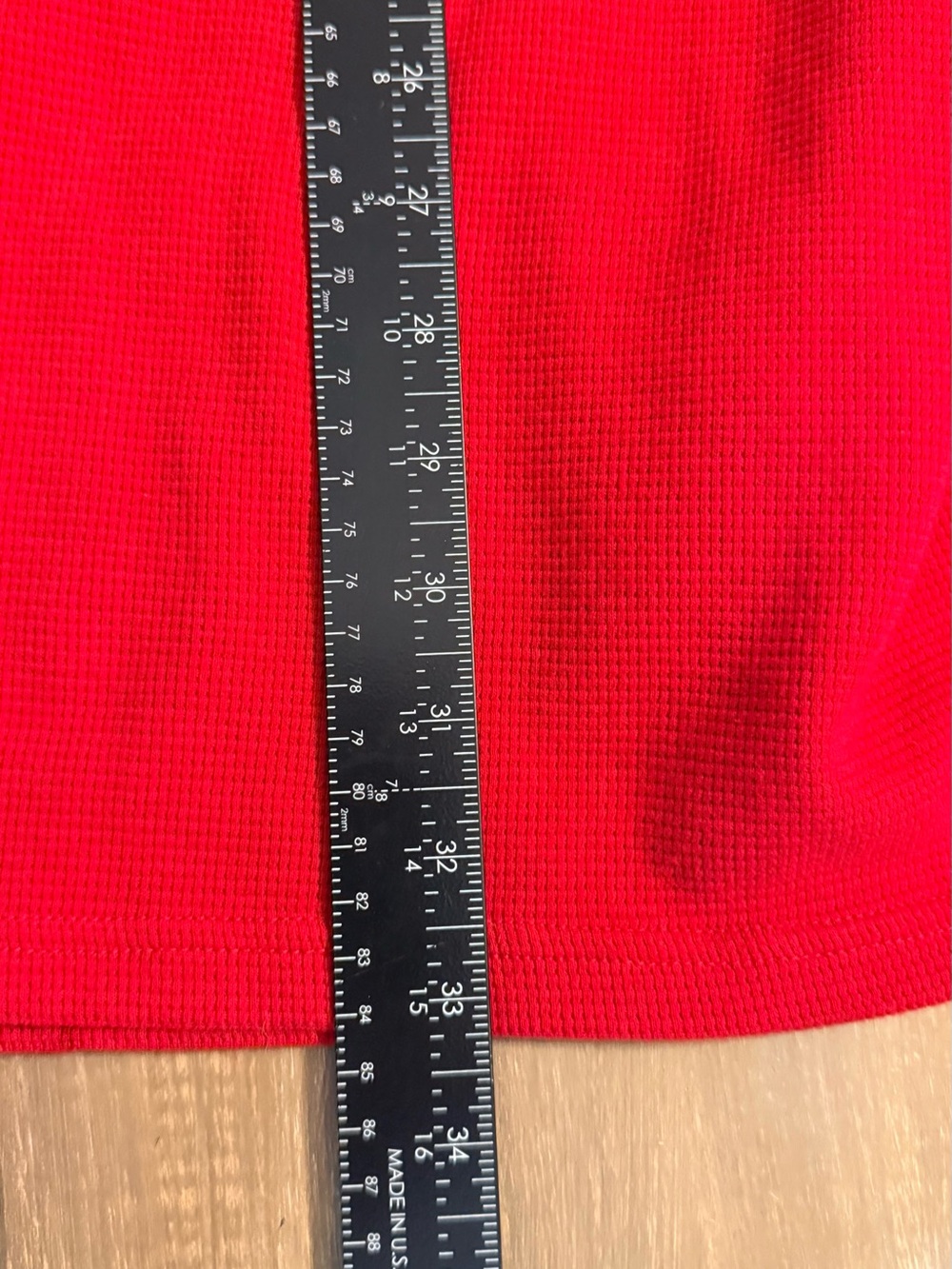 Polo Ralph Lauren Red Waffle Knit Thermal Long Sleeve Sleepwear Shirt - Picture 7 of 8